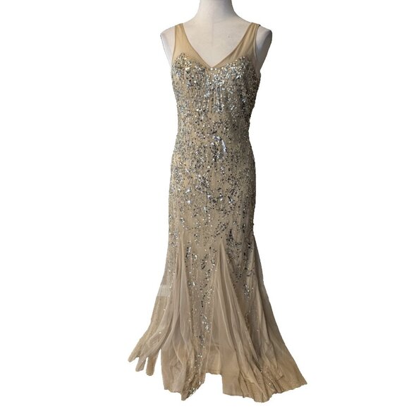 Camille La Vie Dresses & Skirts - Camille La Vie Dress 6 Sheer Sequin Gold Silver Formal Party Wedding Cruise